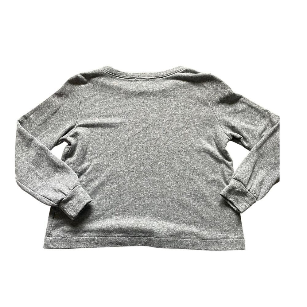 Gray Floral Long-Sleeve Women's Sweater - Picture 2 of 7